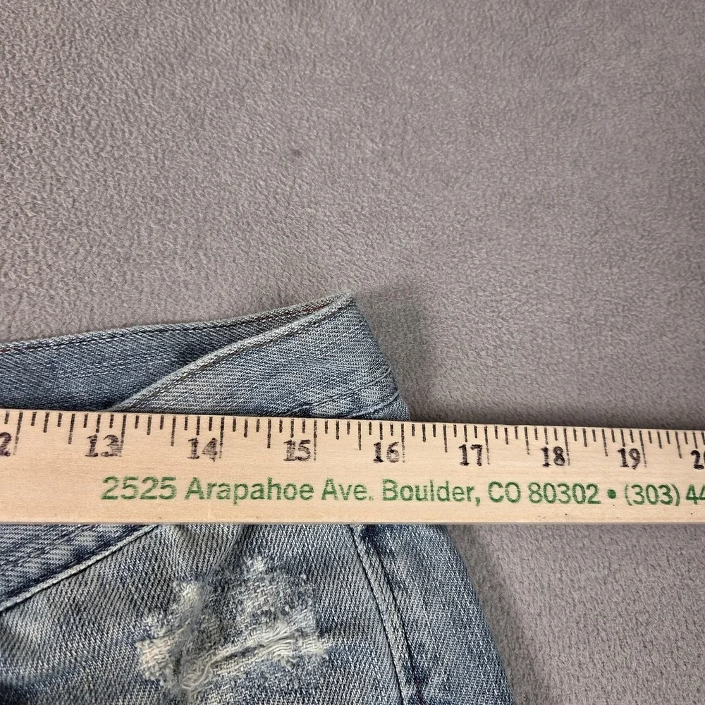 VTG Diesel Jeans Mens 31x30 Light Wash Lemmen Bootcut Distressed 00s Tag 31x34 - Picture 6 of 10